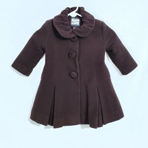 Rothschild Vintage Brown Wool Heirloom Pea Coat